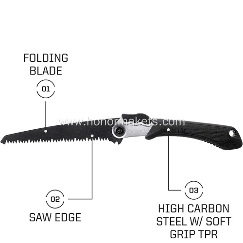 Garden Hand Folding Pruning Saw Black Camping Removable Blade outdoor Saw garden branch pruning saw